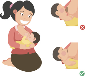 Lactancia materna y agarre correcto del bebé