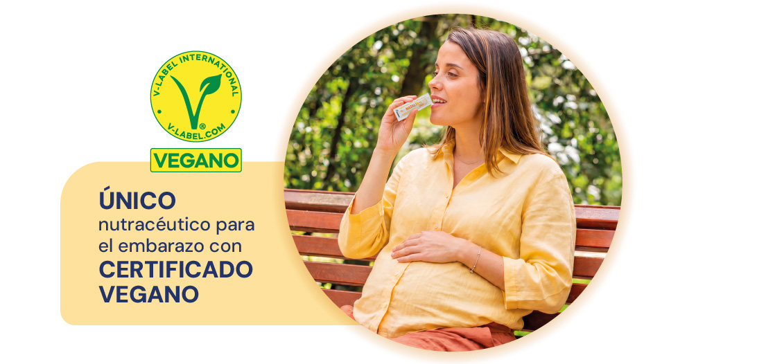 Único nutracéutico para el embarazo con certificado vegano