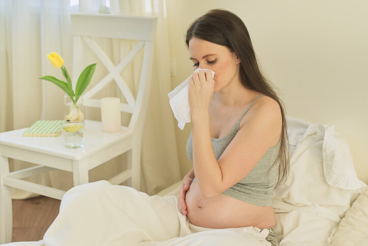 Síntomas de alergia y embarazo