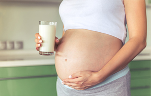 embarazada con leche