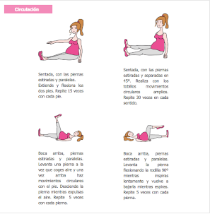Embarazo: ejercicios para la circulación