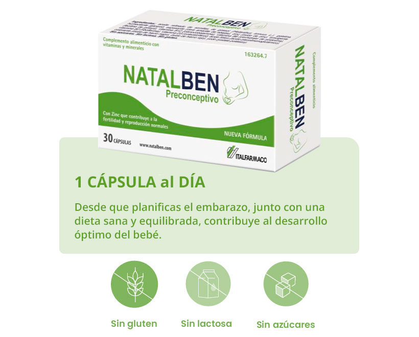 1 Cápsula al día de Natalben Preconceptivo