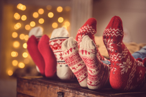 Celebraciones navideñas con niños y bebés en casa