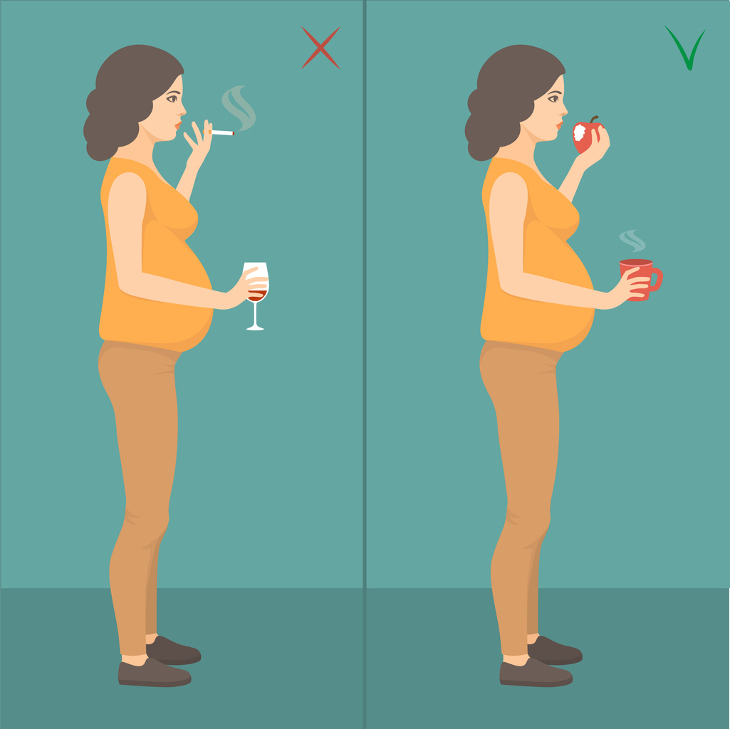 Fumar y beber embarazada, mayor riesgo de muerte súbita del bebé