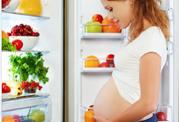 embarazada elige comida