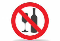 prohibido alcohol