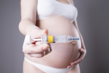 Embarazada con COVID-19 y receta de heparina
